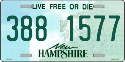 NH license plate 3881577