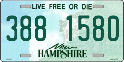 NH license plate 3881580