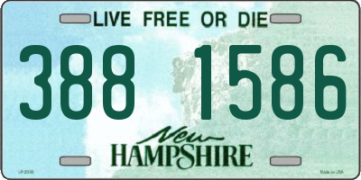 NH license plate 3881586