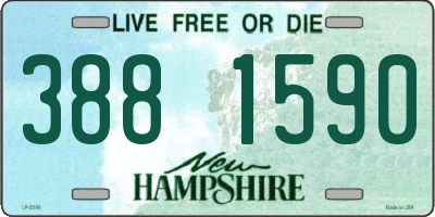 NH license plate 3881590