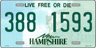 NH license plate 3881593