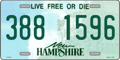 NH license plate 3881596