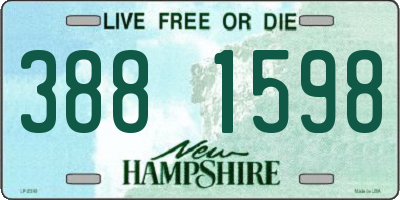 NH license plate 3881598