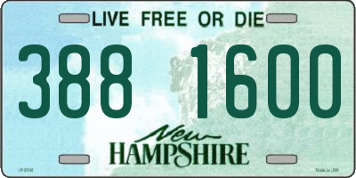 NH license plate 3881600