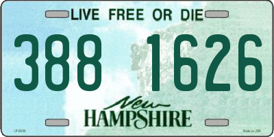 NH license plate 3881626