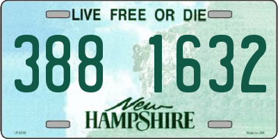 NH license plate 3881632