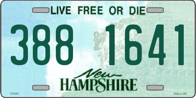 NH license plate 3881641