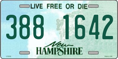 NH license plate 3881642