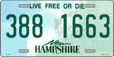 NH license plate 3881663