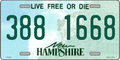 NH license plate 3881668