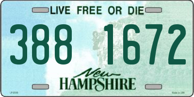 NH license plate 3881672