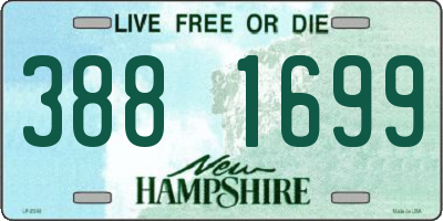 NH license plate 3881699