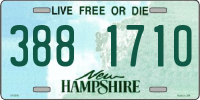 NH license plate 3881710