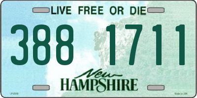 NH license plate 3881711