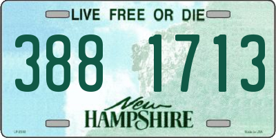 NH license plate 3881713