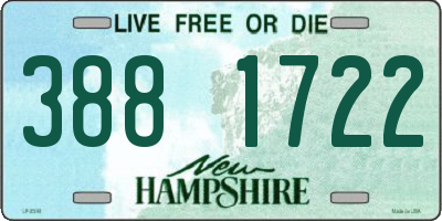 NH license plate 3881722