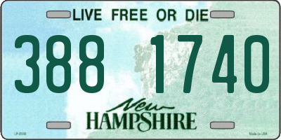 NH license plate 3881740