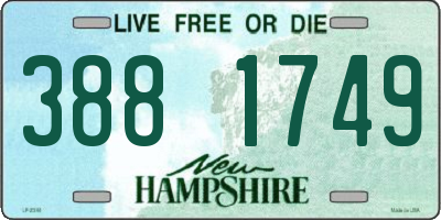 NH license plate 3881749
