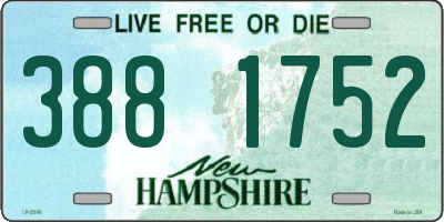 NH license plate 3881752