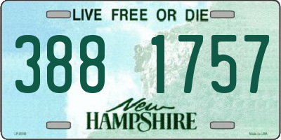 NH license plate 3881757