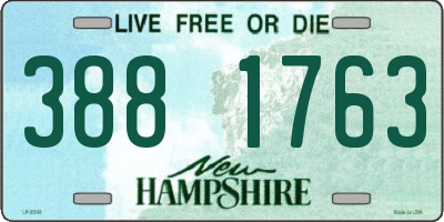 NH license plate 3881763