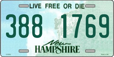 NH license plate 3881769