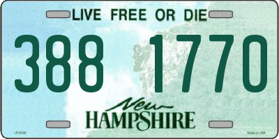 NH license plate 3881770