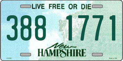 NH license plate 3881771