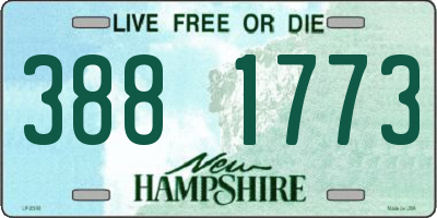 NH license plate 3881773