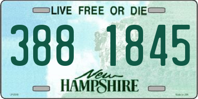 NH license plate 3881845