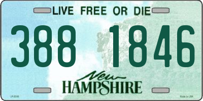 NH license plate 3881846