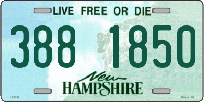 NH license plate 3881850