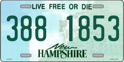 NH license plate 3881853