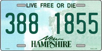 NH license plate 3881855