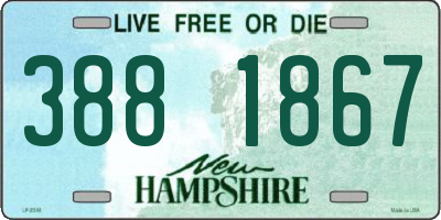 NH license plate 3881867
