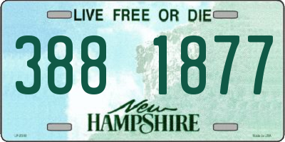 NH license plate 3881877