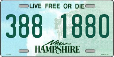 NH license plate 3881880