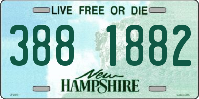 NH license plate 3881882