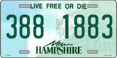 NH license plate 3881883