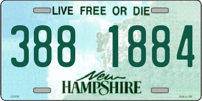 NH license plate 3881884