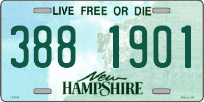 NH license plate 3881901