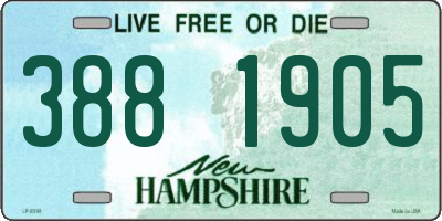 NH license plate 3881905