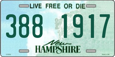 NH license plate 3881917