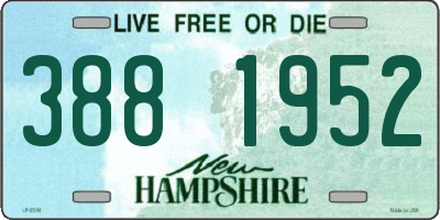 NH license plate 3881952