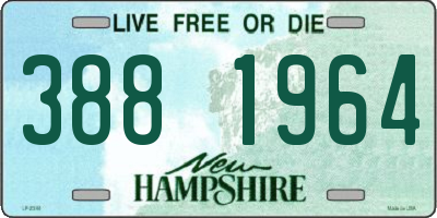 NH license plate 3881964