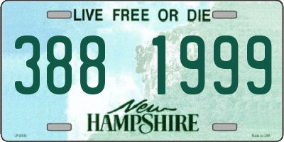 NH license plate 3881999