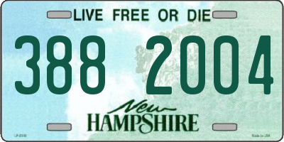 NH license plate 3882004