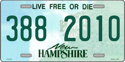 NH license plate 3882010