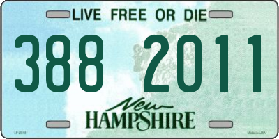 NH license plate 3882011