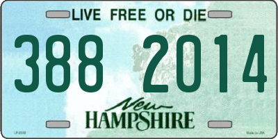 NH license plate 3882014